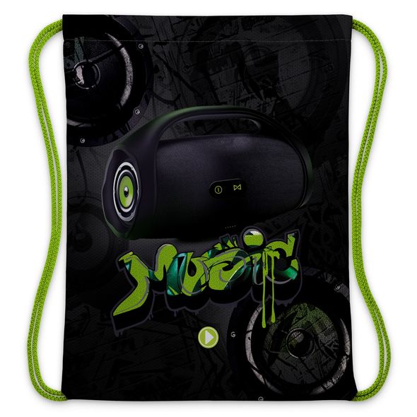 Мешок для сменной обуви Hatber 33х42см 1 отделение -Boombox-  в индив.упак. , 